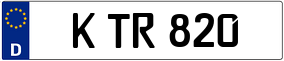 Trailer License Plate